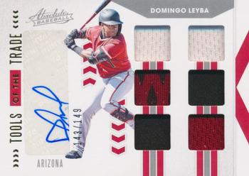 2020 Panini Absolute - Tools of the Trade 6 Swatch Signatures #TOT6-DL Domingo Leyba Front
