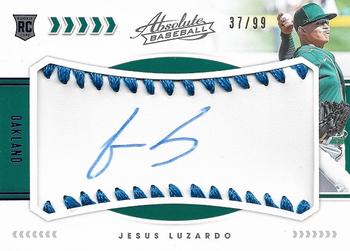 2020 Panini Absolute - Rookie Baseball Material Signatures Blue #161 Jesus Luzardo Front