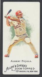 2008 Topps Allen & Ginter - Mini Black Border #50 Albert Pujols Front