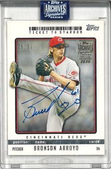 2020 Topps Archives Signature Series Retired Player Edition - Bronson Arroyo #114 Bronson Arroyo Front