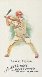 2008 Topps Allen & Ginter - Mini No Card Number #NNO Albert Pujols Front