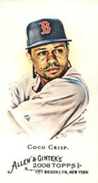 2008 Topps Allen & Ginter - Mini No Card Number #NNO Coco Crisp Front