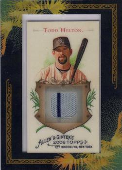 2008 Topps Allen & Ginter - Relics #AGR-TLH Todd Helton Front