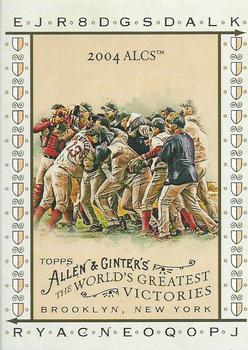 2008 Topps Allen & Ginter - World's Greatest Victories #15 2004 ALCS Front