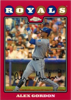 2008 Topps Chrome - Red Refractors #107 Alex Gordon Front