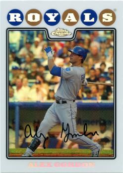 2008 Topps Chrome - Refractors #107 Alex Gordon Front