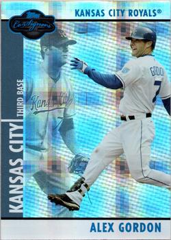 2008 Topps Co-Signers - Hyper Plaid Blue #040 Alex Gordon Front