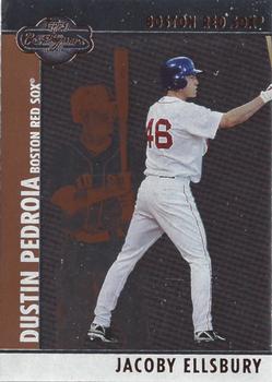 2008 Topps Co-Signers - Silver Bronze #001 Jacoby Ellsbury / Dustin Pedroia Front