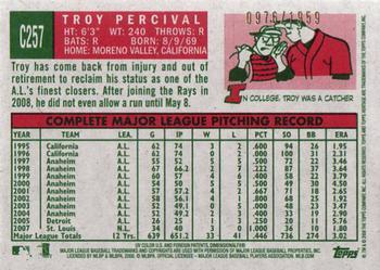 2008 Topps Heritage - Chrome #C257 Troy Percival  Back