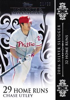 2008 Topps Moments & Milestones - Black #59-29 Chase Utley Front