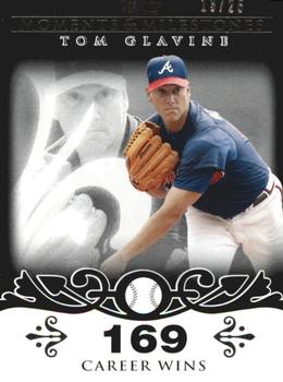 2008 Topps Moments & Milestones - Black #137-169 Tom Glavine Front