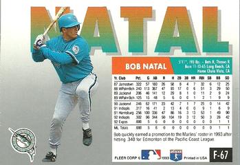 Rob Natal autographed baseball card (Florida Marlins) 1995 Topps #192