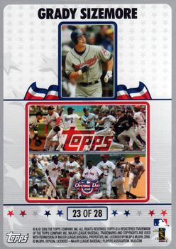 2008 Topps Opening Day - Puzzle #23 Grady Sizemore Back