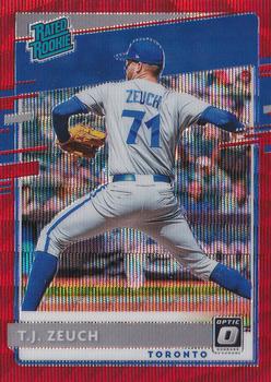 2020 Donruss Optic - Red Wave #86 T.J. Zeuch Front