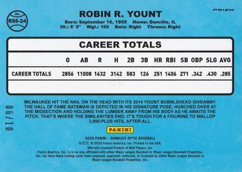 2020 Donruss Optic - Retro 1986 Gold #R86-24 Robin Yount Back