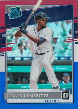 2020 Donruss Optic - Red, White and Blue #65 Travis Demeritte Front