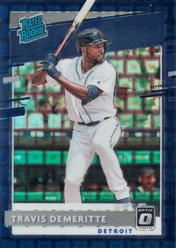 2020 Donruss Optic - Pandora Blue #65 Travis Demeritte Front