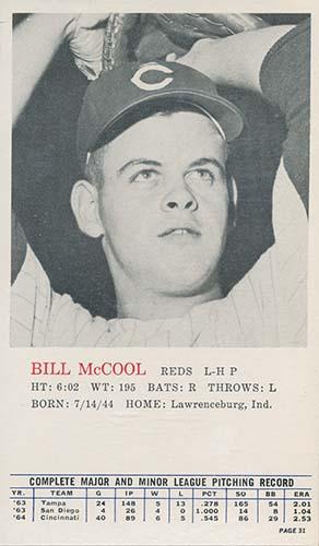 1964 Topps Rookie All Star Banquet #31 Bill McCool Front