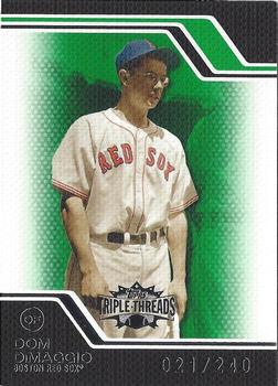 2008 Topps Triple Threads - Emerald #91 Dom DiMaggio Front