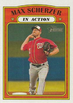 2021 Topps Heritage #182 Max Scherzer Front