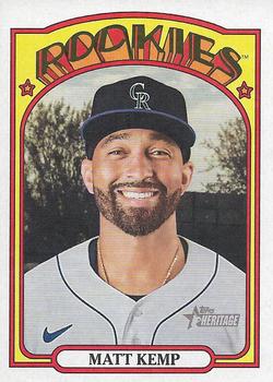 2021 Topps Heritage #348 Matt Kemp Front