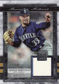 2020 Topps Museum Collection - Meaningful Material Relics #MMR-HRY Justus Sheffield Front