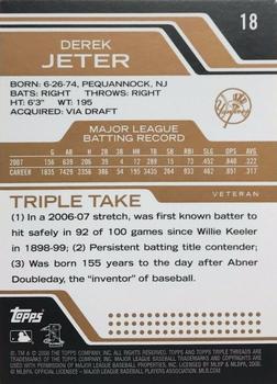 2008 Topps Triple Threads - Sepia #18 Derek Jeter Back