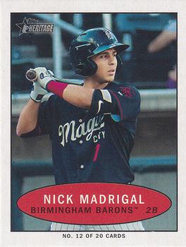 2020 Topps Heritage Minor League - 1971 Bazooka Numbered Test #12 Nick Madrigal Front