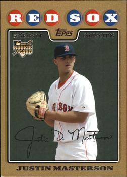 2008 Topps Updates & Highlights - Gold #UH20 Justin Masterson Front