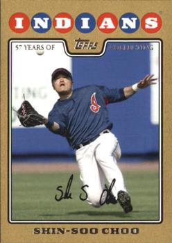 2008 Topps Updates & Highlights - Gold #UH108 Shin-Soo Choo Front