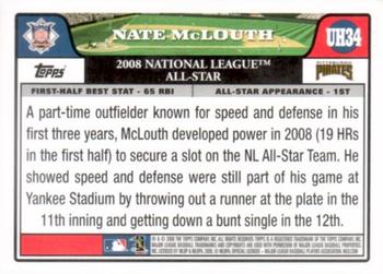 2008 Topps Updates & Highlights - Gold Foil #UH34 Nate McLouth Back