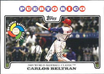 2008 Topps Updates & Highlights - World Baseball Classic Preview #WBC14 Carlos Beltran Front