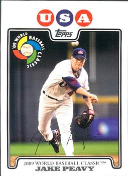 2008 Topps Updates & Highlights - World Baseball Classic Preview #WBC7 Jake Peavy Front