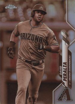 2020 Topps Chrome - Sepia Refractor #15 David Peralta Front