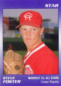 1989 Star Midwest League All-Stars #9 Steve Foster Front