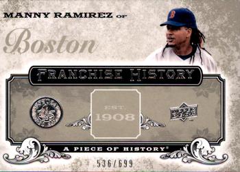 2008 Upper Deck A Piece of History - Franchise History #FH-7 Manny Ramirez Front
