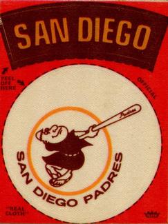 1970 Fleer Official Major League Patches #NNO San Diego Padres Logo Front
