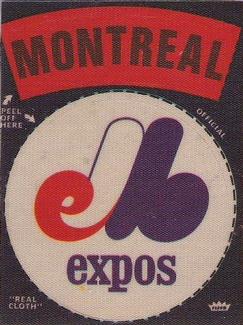 1976 Fleer Official Major League Patches #NNO Montreal Expos Logo Front