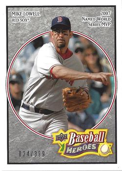 2008 Upper Deck Baseball Heroes - Charcoal #19 Mike Lowell Front