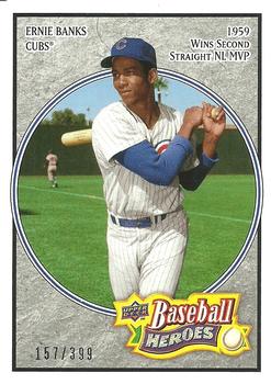 2008 Upper Deck Baseball Heroes - Charcoal #41 Ernie Banks Front