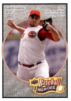 2008 Upper Deck Baseball Heroes - Charcoal #49 Aaron Harang Front