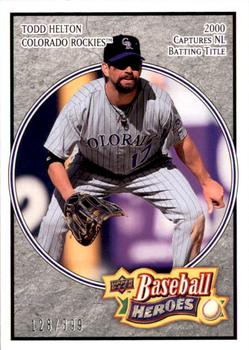2008 Upper Deck Baseball Heroes - Charcoal #59 Todd Helton Front