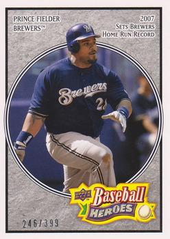 2008 Upper Deck Baseball Heroes - Charcoal #96 Prince Fielder Front