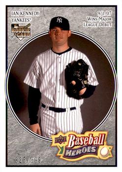 2008 Upper Deck Baseball Heroes - Charcoal #120 Ian Kennedy Front