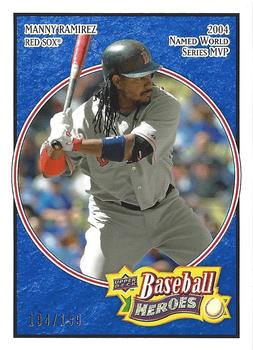 2008 Upper Deck Baseball Heroes - Navy Blue #22 Manny Ramirez Front