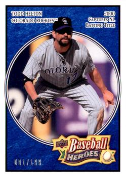 2008 Upper Deck Baseball Heroes - Navy Blue #59 Todd Helton Front