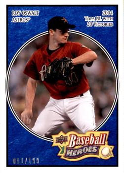 2008 Upper Deck Baseball Heroes - Navy Blue #76 Roy Oswalt Front