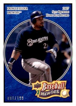 2008 Upper Deck Baseball Heroes - Navy Blue #96 Prince Fielder Front