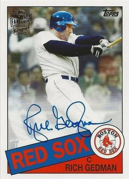 2020 Topps Archives - Fan Favorites Autographs #FFA-RGE Rich Gedman Front