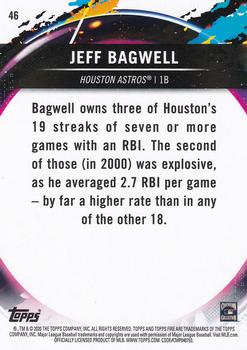 2020 Topps Fire #46 Jeff Bagwell Back